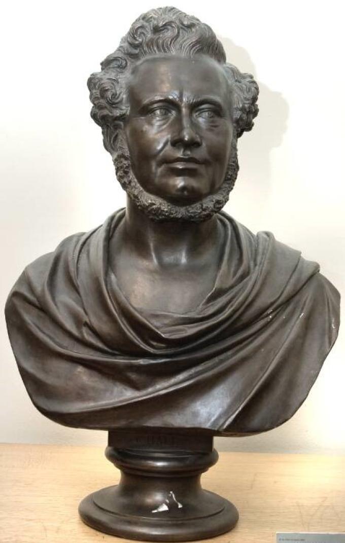 C.C. Hall. Buste af H.W. Bissen fra 1863. C.C. Hall. Buste af H.W. Bissen fra 1863.