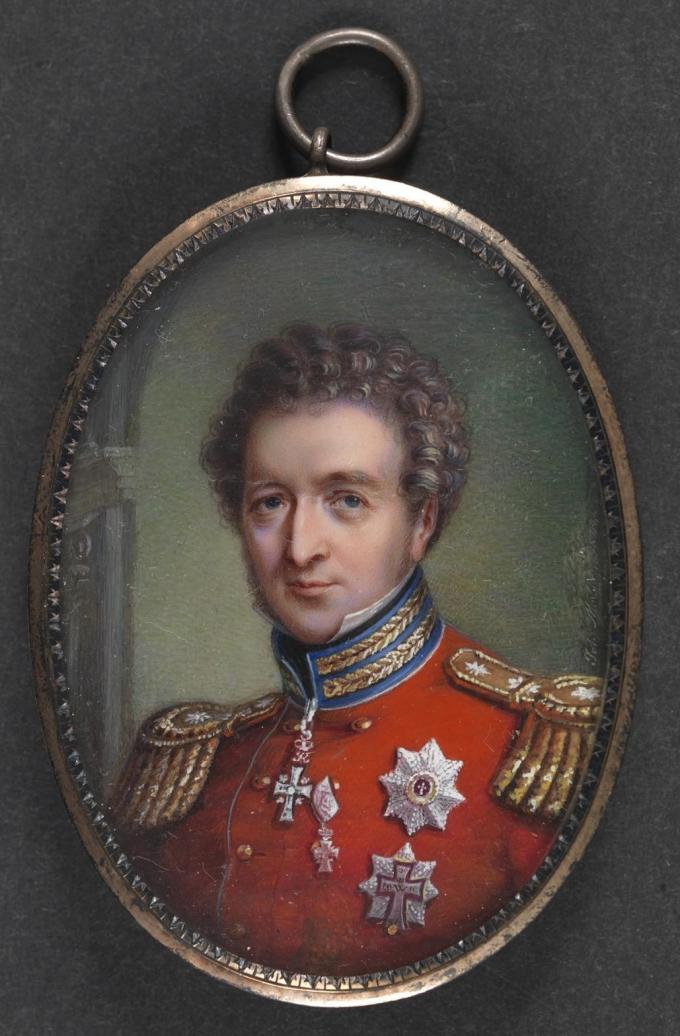 Christian 8. Miniaturemaleri af Johannes Møller fra 1842. Christian 8. Miniaturemaleri af Johannes Møller fra 1842.