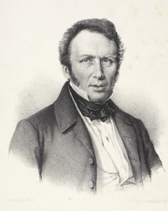 Christian Paulsen. Litografi fra 1845. Christian Paulsen. Litografi fra 1845.