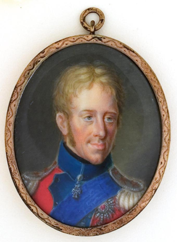 Miniaturemaleri af Frederik 6. udført af Liepmann Fraenckel (1774-1857). Miniaturemaleri af Frederik 6. udført af Liepmann Fraenckel (1774-1857).
