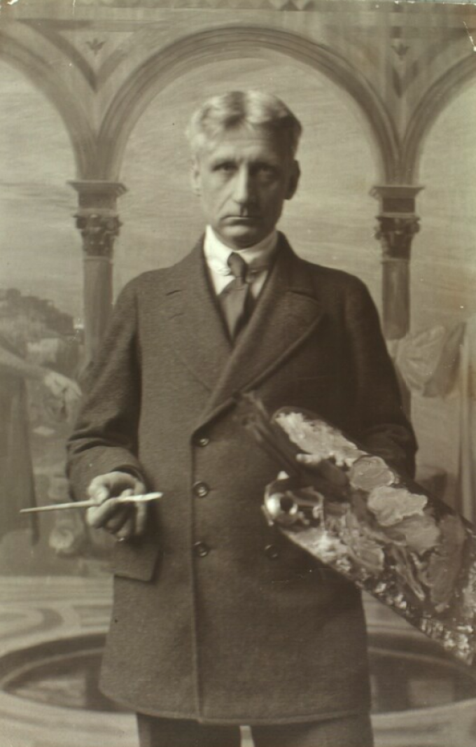 Harald Slott-Møller. Udateret fotografi. Harald Slott-Møller. Udateret fotografi.