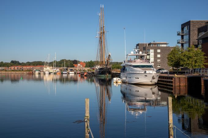 Havnen i Gråsten. Foto fra 2022. Havnen i Gråsten. Foto fra 2022.