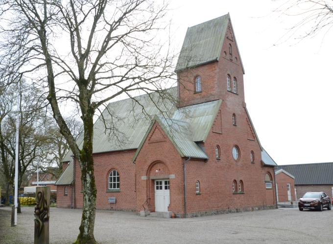 Skærbæk Frimenighedskirke, der nu er kulturhus. Foto fra 2024. Skærbæk Frimenighedskirke, der nu er kulturhus. Foto fra 2024.