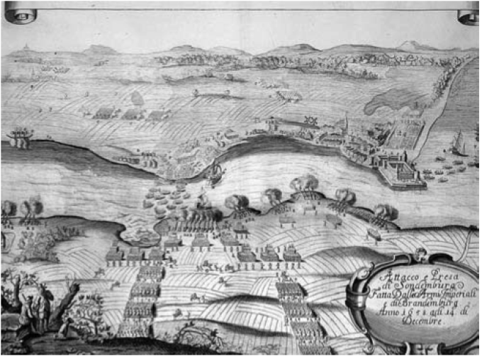Polske-brandenborgske troppers overgang over Als Sund i december 1658. Polske-brandenborgske troppers overgang over Als Sund i december 1658.